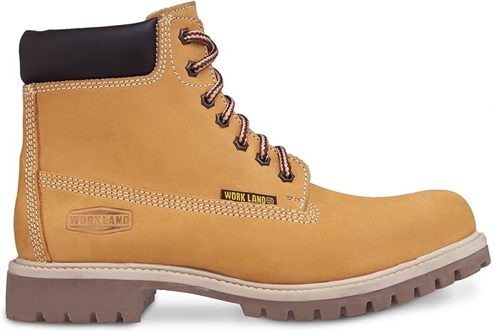 77611 Workland Lightweight Lace-up Work Boots Honey