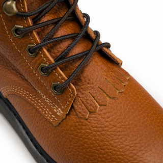 HM118 Comfort Full Grain Leather Zipper and Lace Work Boots