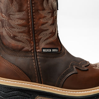 Silver Bull Western Leather Dual Density Sole Work Boots