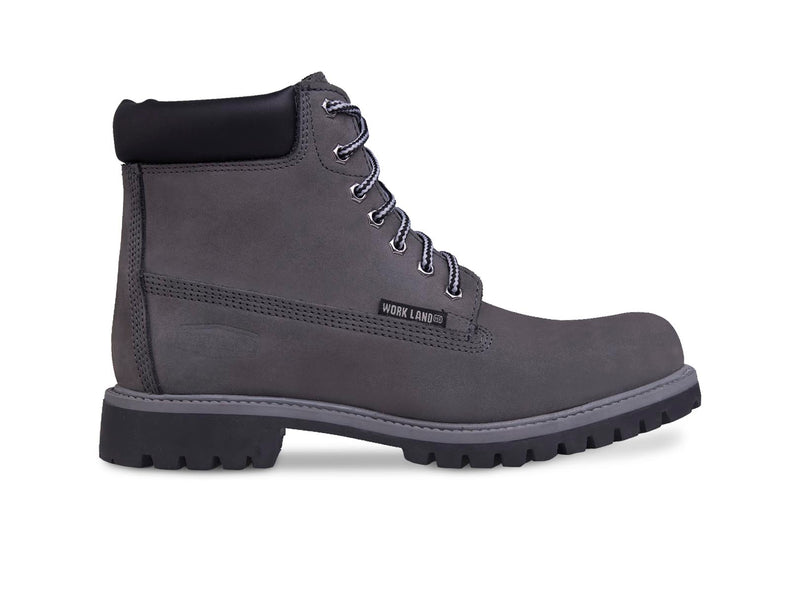 77611 Workland Lightweight Lace-up Work Boots Grey