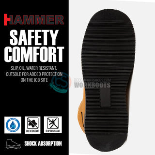 HM338 Dual Zipper Comfort Work Boots