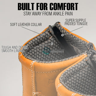 HM338 Dual Zipper Comfort Work Boots