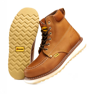 NDP1943 GUEPARDO Work Short Boot Double Density Sole Honey