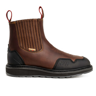 King Welt 6" Chelsea Square Leather Work Boots for Men