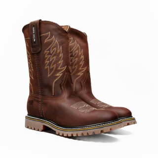 Silver Bull Leather Tractor Sole Work Boots