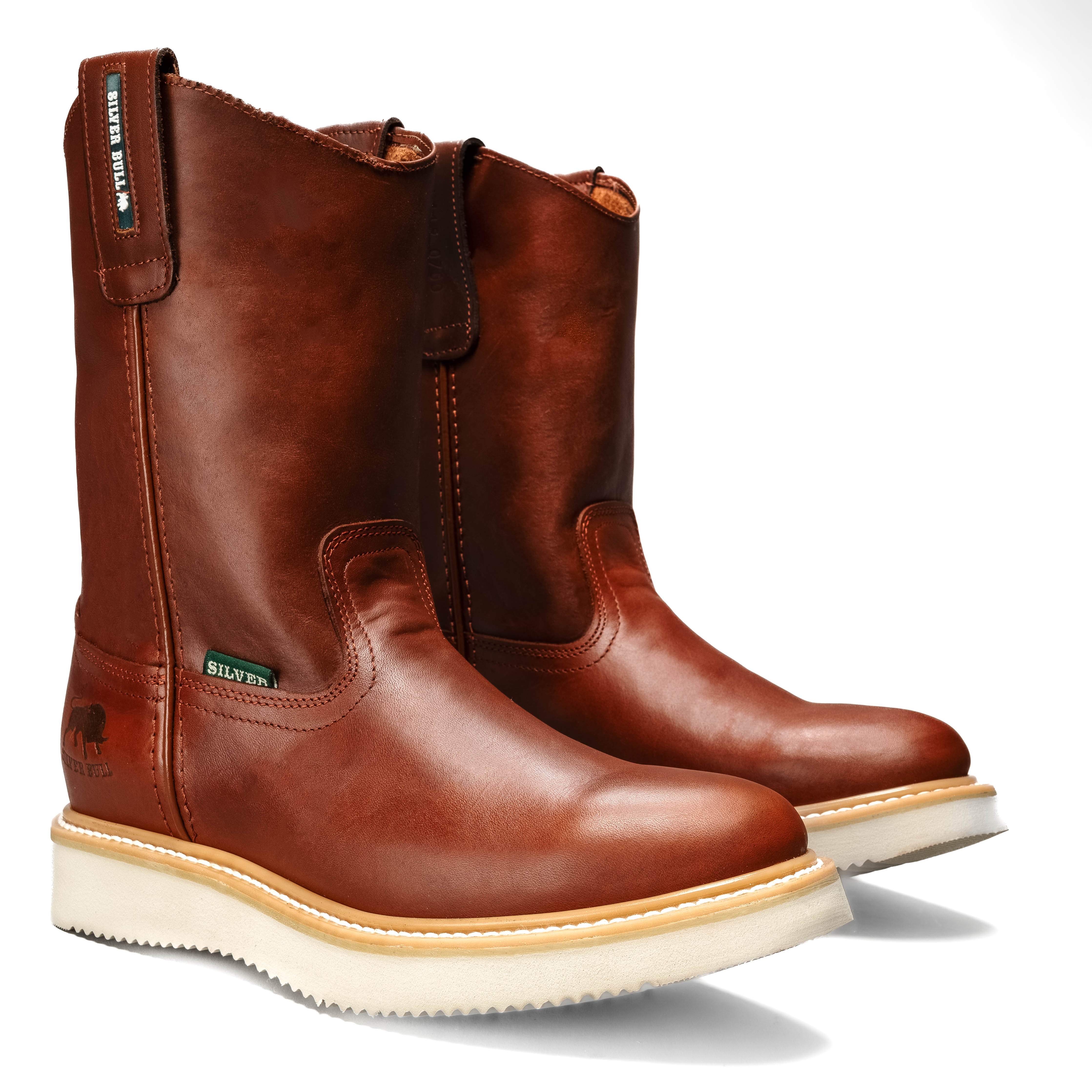 Silver Bull Leather Wellington Sole Work Boots - Main Image