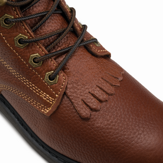 HM118 Comfort Full Grain Leather Zipper and Lace Work Boots