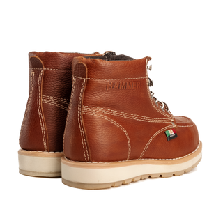 Murphy 6" Lightweight Leather Work Boots Doble Density Sole With MEX Flag