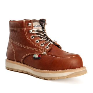 Murphy 6" Lightweight Leather Work Boots Doble Density Sole With MEX Flag