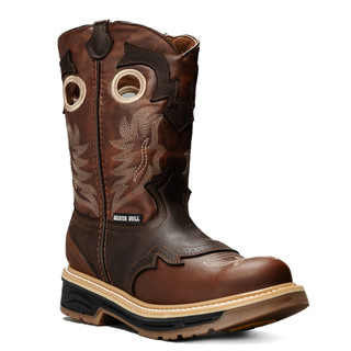 Silver Bull Steel Toe Leather Round Toe Work Boots