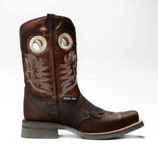 Silver Bull Leather Square Toe Work Boots