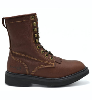 HM118 COMFORT ZIPPER WORK BOOT BROWN