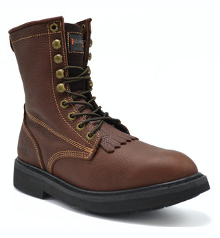 HM118 COMFORT ZIPPER WORK BOOT BROWN