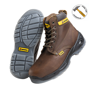 Guepardo Leather Air Bubble Heel Work Boots