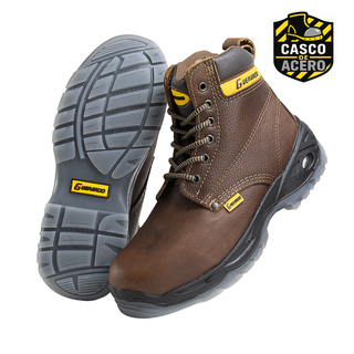 Guepardo Leather Air Bubble Heel Work Boots