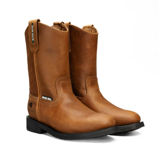 Silver Bull Leather PU Rubber Sole Work Boots