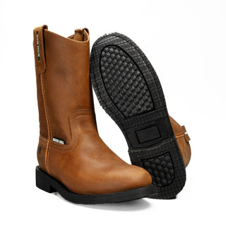 Silver Bull Leather PU Rubber Sole Work Boots