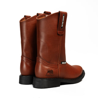 Silver Bull Leather PU Rubber Sole Work Boots