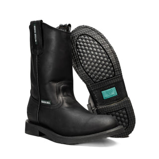 Silver Bull Leather PU Rubber Sole Work Boots